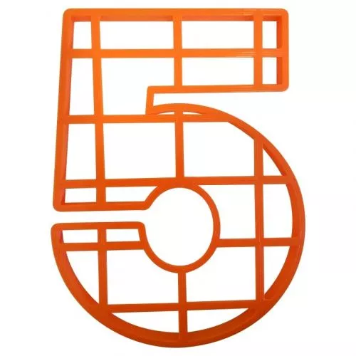 Пластик. форма для торта "Цифра 5" 25см