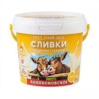 Сливки сгущенные с сахаром "Волоконовское", 400г