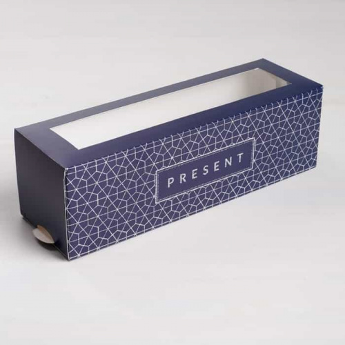 Коробка для макаронс "Present" 18*5,5*5,5см Коробка для макаронс "Present" 18*5,5*5,5см