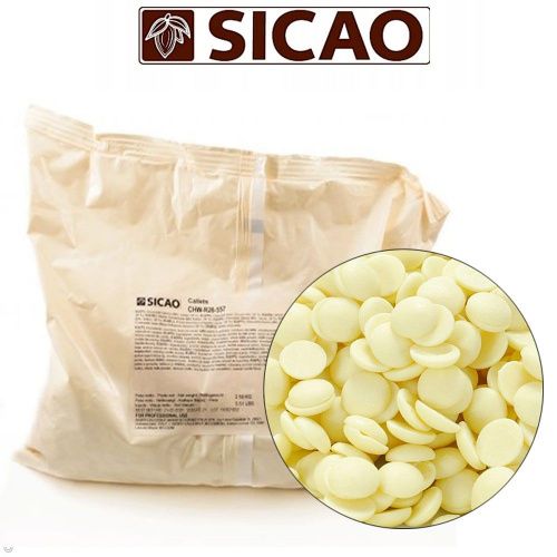 Шоколад Сикао Sicao Белый 28%, (Бельгия), упаковка 2,5кг