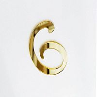 Зеркальный акриловый топпер цифра "6/9" 7см