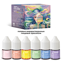 Набор гелевых красителей Art Color Pastel, 6 цветов*12мл